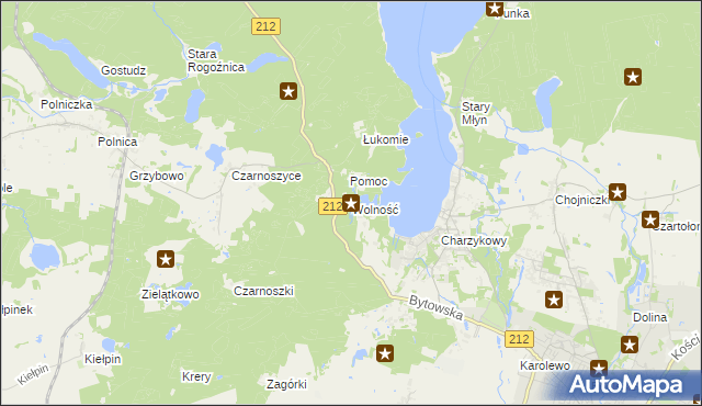 mapa Wolność, Wolność na mapie Targeo