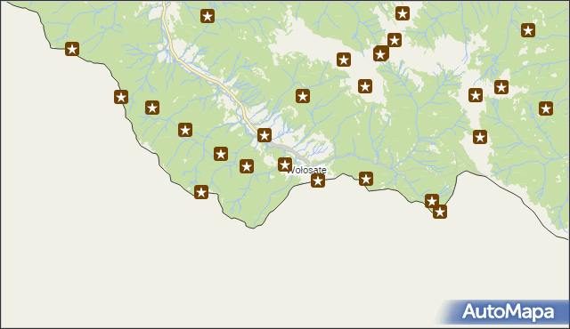 mapa Wołosate, Wołosate na mapie Targeo