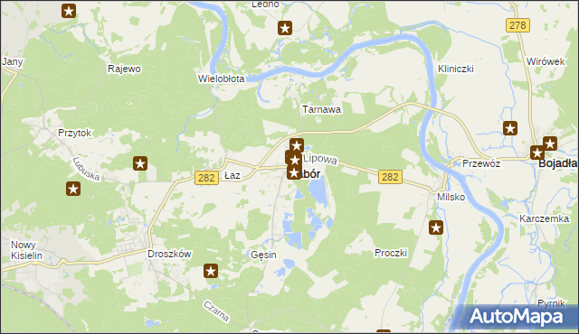 mapa Zabór, Zabór na mapie Targeo