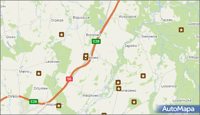 mapa Żabówko, Żabówko na mapie Targeo