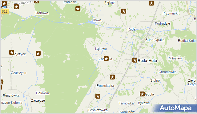 mapa Zarudnia, Zarudnia na mapie Targeo