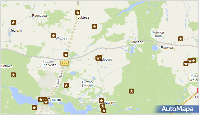 mapa Zdbowo, Zdbowo na mapie Targeo