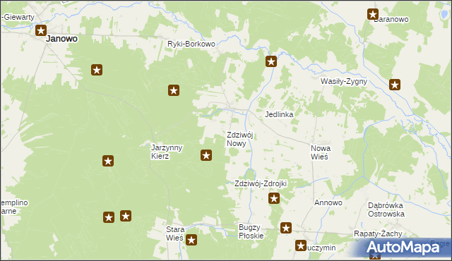 mapa Zdziwój Nowy, Zdziwój Nowy na mapie Targeo