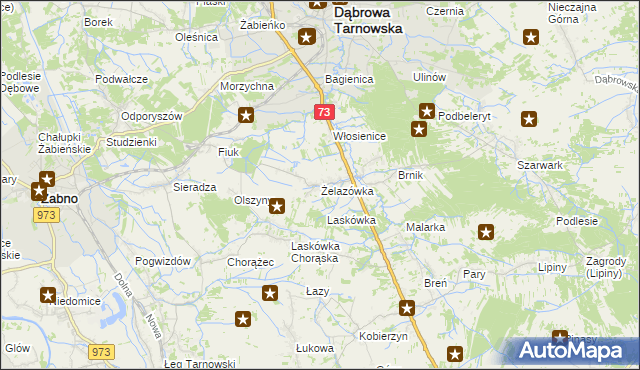 mapa Żelazówka, Żelazówka na mapie Targeo