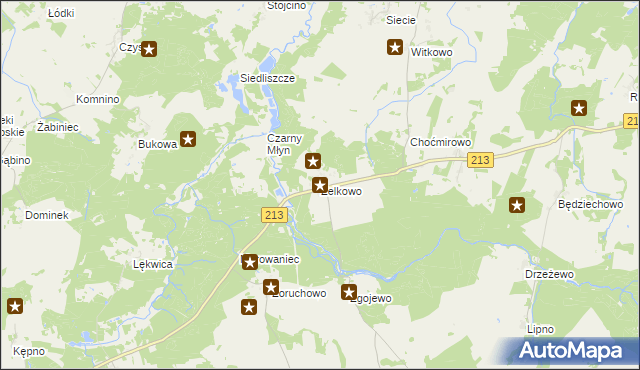 mapa Żelkowo, Żelkowo na mapie Targeo