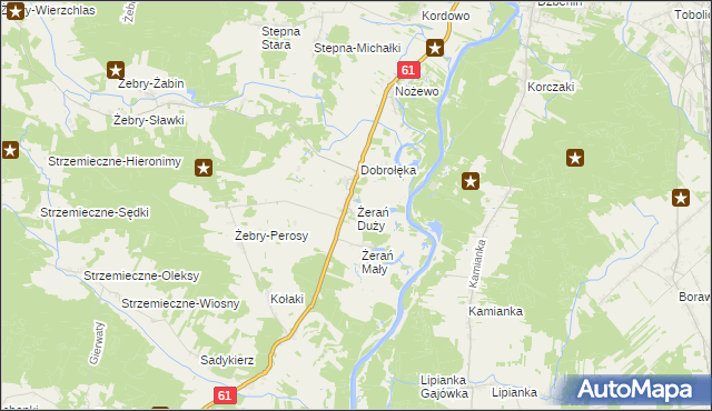 mapa Żerań Duży, Żerań Duży na mapie Targeo