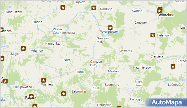mapa Zimnowoda gmina Kałuszyn, Zimnowoda gmina Kałuszyn na mapie Targeo