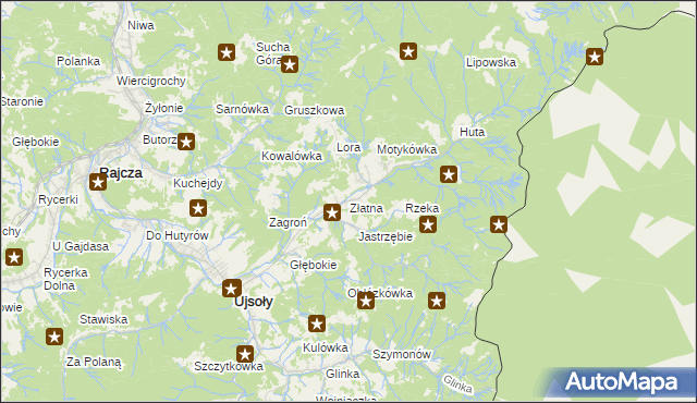 mapa Złatna, Złatna na mapie Targeo