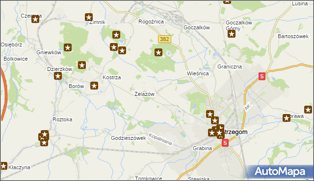 mapa Żółkiewka, Żółkiewka na mapie Targeo