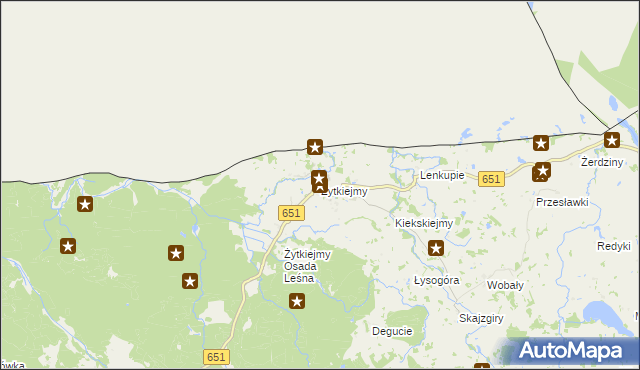 mapa Żytkiejmy, Żytkiejmy na mapie Targeo