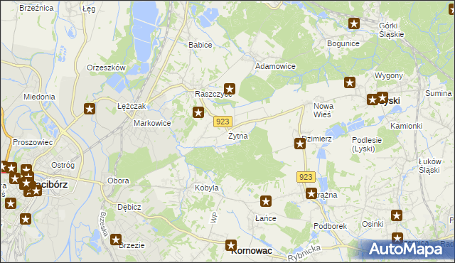 mapa Żytna, Żytna na mapie Targeo