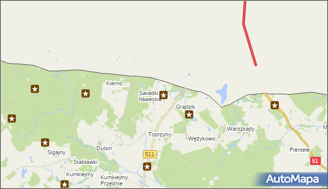 mapa Żywkowo gmina Górowo Iławeckie, Żywkowo gmina Górowo Iławeckie na mapie Targeo