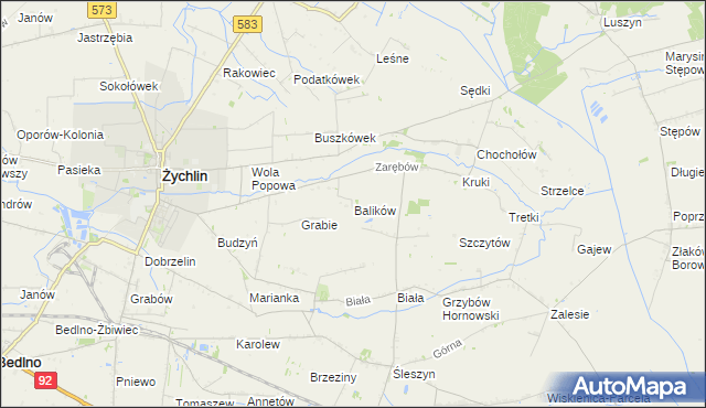 mapa Balików, Balików na mapie Targeo