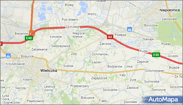 mapa Ochmanów, Ochmanów na mapie Targeo