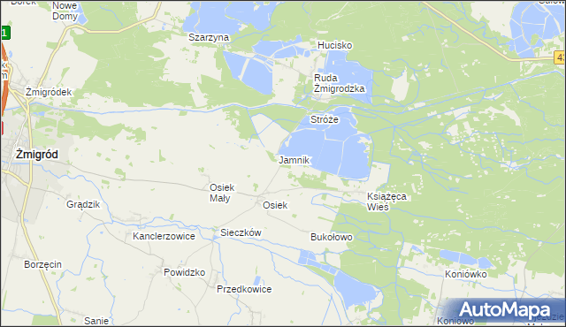 mapa Szarlotka, Szarlotka na mapie Targeo