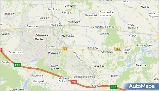 mapa Krobanów, Krobanów na mapie Targeo