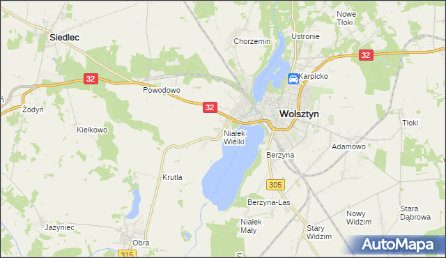 mapa Niałek Wielki, Niałek Wielki na mapie Targeo