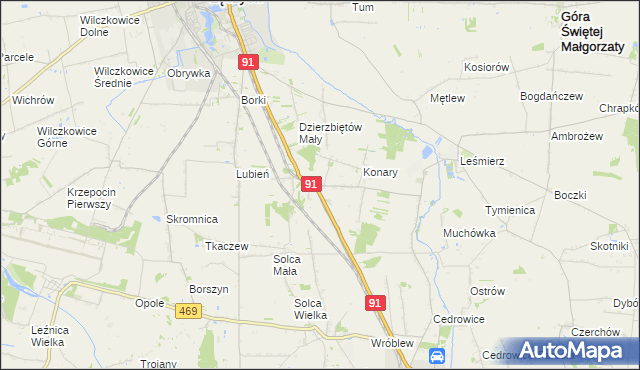 mapa Sierpów, Sierpów na mapie Targeo