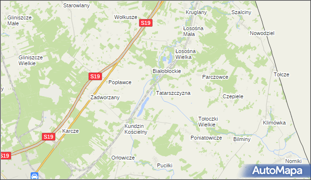mapa Tatarszczyzna, Tatarszczyzna na mapie Targeo