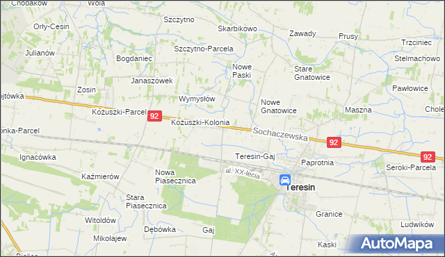 mapa Topołowa, Topołowa na mapie Targeo