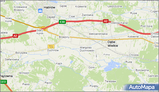 mapa Wielgolas Duchnowski, Wielgolas Duchnowski na mapie Targeo