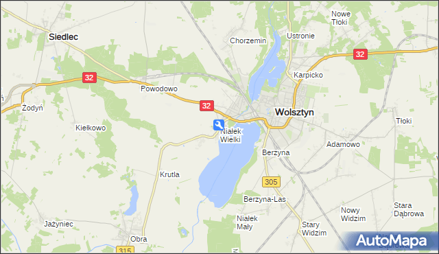 mapa Niałek Wielki, Niałek Wielki na mapie Targeo