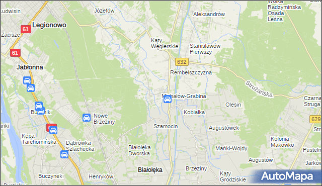 mapa Michałów-Grabina, Michałów-Grabina na mapie Targeo