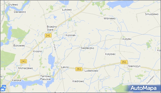 mapa Siedleczko, Siedleczko na mapie Targeo