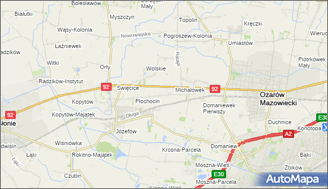 mapa Gołaszew, Gołaszew na mapie Targeo