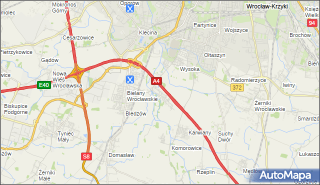 mapa Ślęza, Ślęza na mapie Targeo