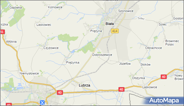 mapa Dobroszewice, Dobroszewice na mapie Targeo