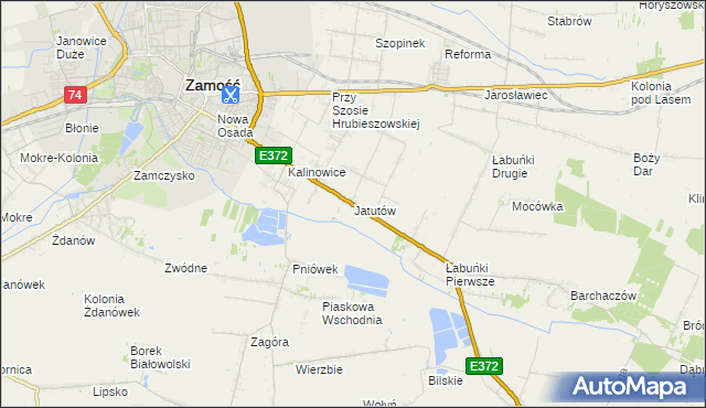 mapa Jatutów, Jatutów na mapie Targeo