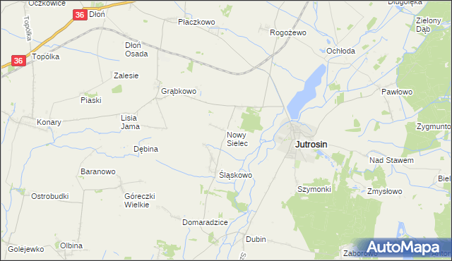 mapa Nowy Sielec, Nowy Sielec na mapie Targeo