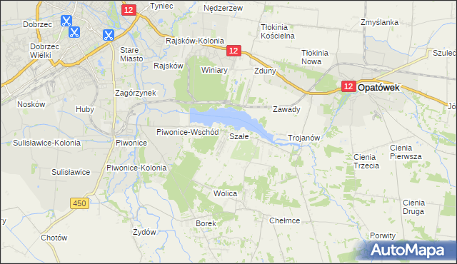 mapa Szałe, Szałe na mapie Targeo