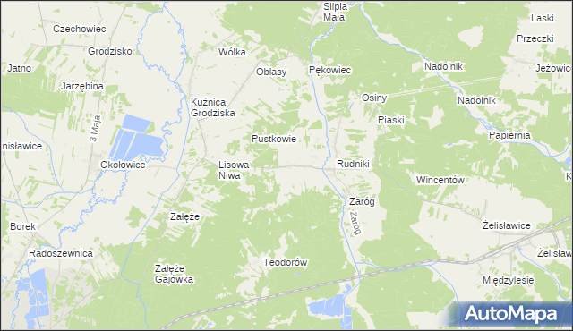 mapa Dąbrowa gmina Koniecpol, Dąbrowa gmina Koniecpol na mapie Targeo