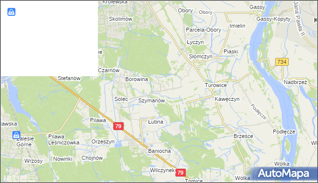 mapa Kawęczynek gmina Konstancin-Jeziorna, Kawęczynek gmina Konstancin-Jeziorna na mapie Targeo