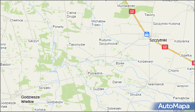 mapa Kuczewola, Kuczewola na mapie Targeo