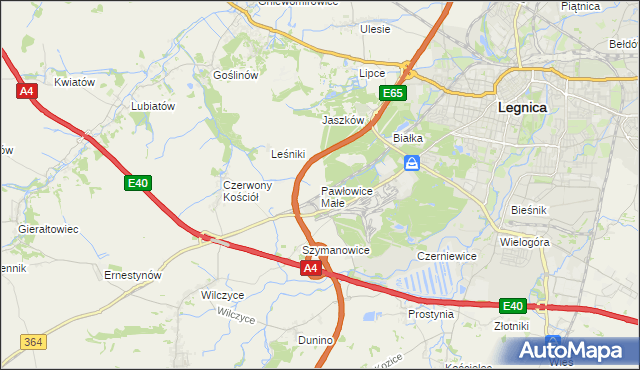 mapa Pawłowice Małe gmina Krotoszyce, Pawłowice Małe gmina Krotoszyce na mapie Targeo