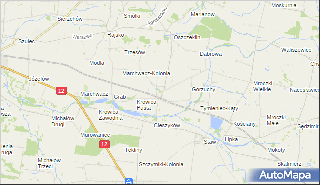 mapa Radliczyce, Radliczyce na mapie Targeo