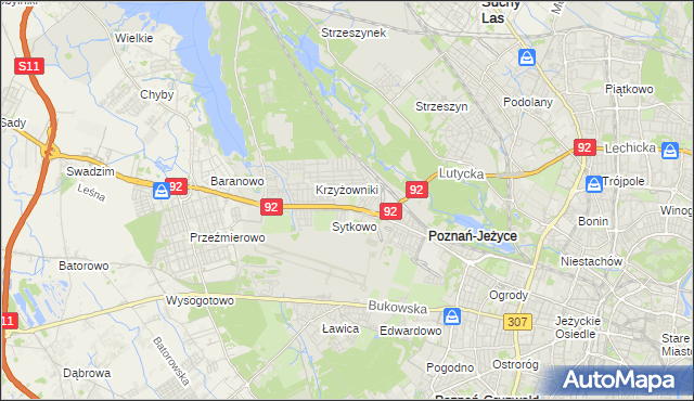 mapa Smochowice, Smochowice na mapie Targeo