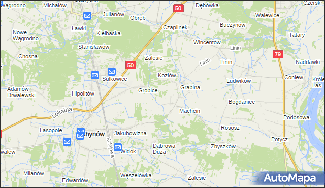 mapa Adamów Rososki, Adamów Rososki na mapie Targeo