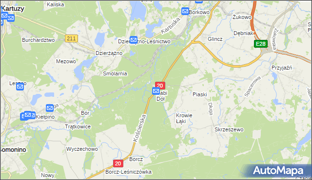 mapa Babi Dół, Babi Dół na mapie Targeo