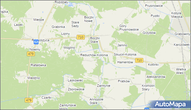 mapa Babiniec gmina Szadek, Babiniec gmina Szadek na mapie Targeo