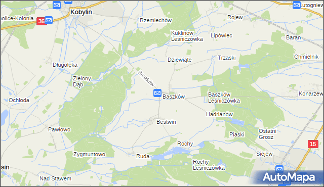 mapa Baszków, Baszków na mapie Targeo