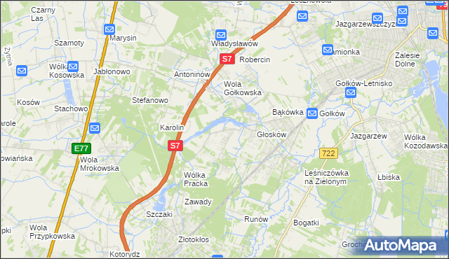 mapa Baszkówka, Baszkówka na mapie Targeo