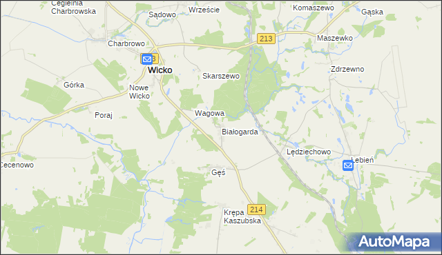 mapa Białogarda, Białogarda na mapie Targeo