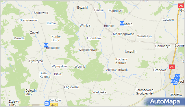 mapa Bobrowo gmina Rzgów, Bobrowo gmina Rzgów na mapie Targeo