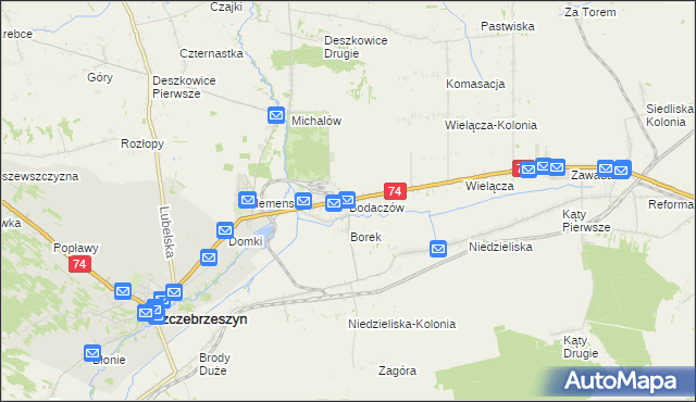 mapa Bodaczów, Bodaczów na mapie Targeo
