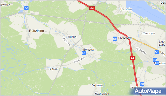 mapa Bojszów, Bojszów na mapie Targeo