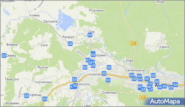 mapa Bolszewo, Bolszewo na mapie Targeo